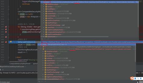 Method Threw Java Lang Stackoverflowerror Exception Cannot Evaluate