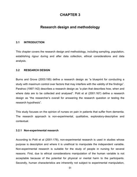 methods and techniques of the study chapter 3