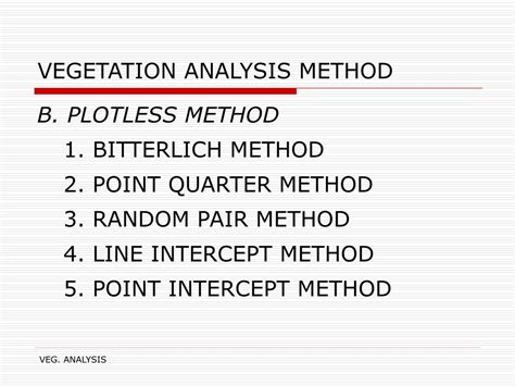 methods of sampling vegetation slideshare