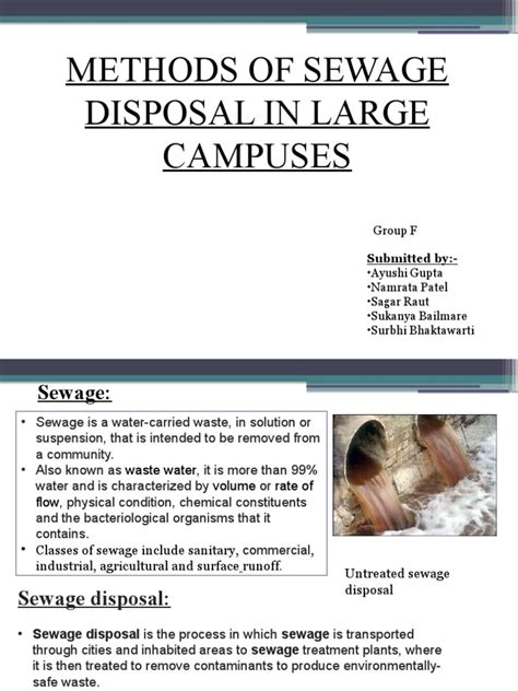 Methods Of Sewage Disposal Pdf