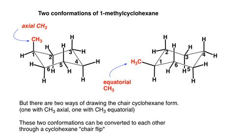 methyl cyclohexane chair conformation