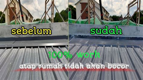 metode sealant pertemuan atap dengan dinding