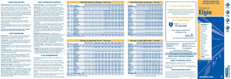 metra schedule elgin il