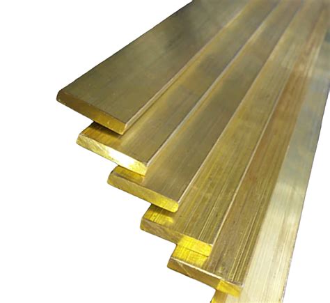 Metric Brass Flat Bar