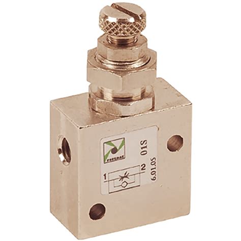 metric flow control valve