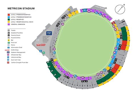 metricon stadium seating map