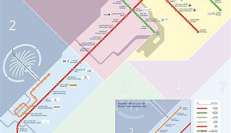 Metro Map Dubai Pdf UAE City Streets Hotels Airport Travel