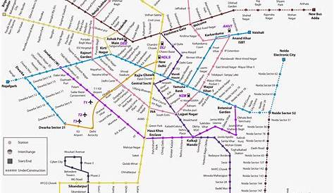 Metro Map Hd Pic Delhi From Delhimetrorail 1 Ньюдели, Карта