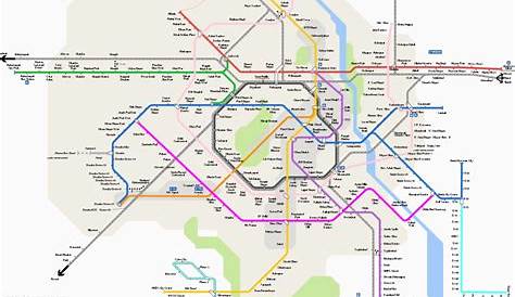 Metro Route Delhi Remote Sensing And GIS Map