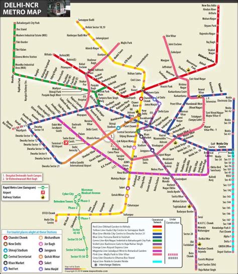 metro in delhi map