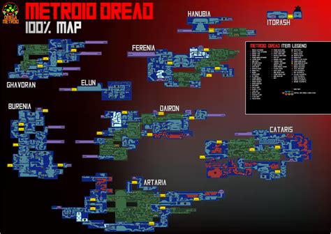 Metroid Dread Walkthrough Map