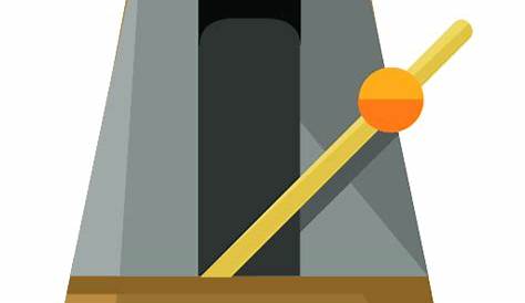 Metronome Icon , Flat Style Stock Vector. Illustration Of
