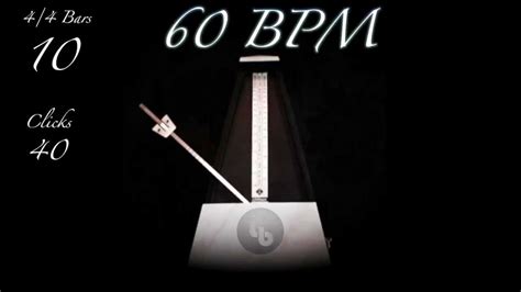 metronome 4/4 60 bpm
