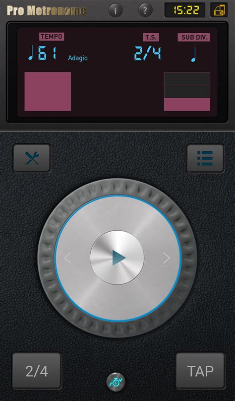 Metronome App Lock Screen