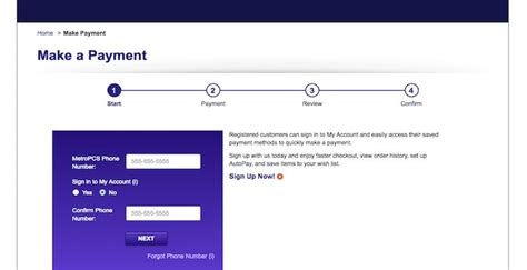 metropcs login pay bill