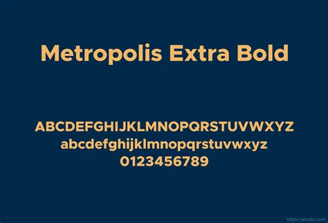 metropolis extra bold font free download