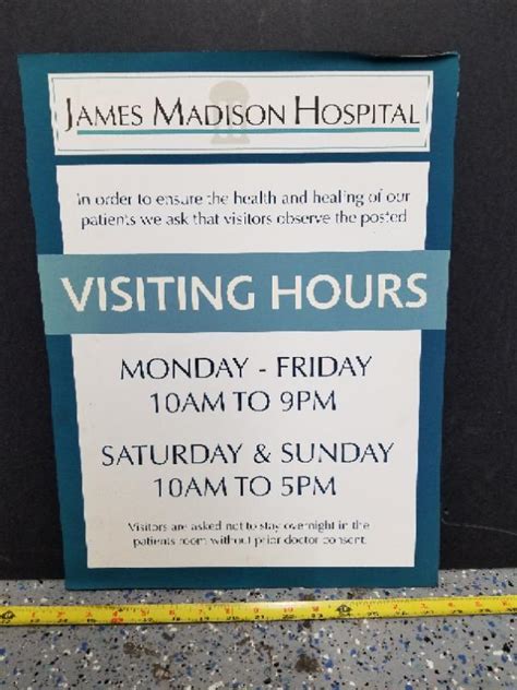 metropolitan hospital visiting hours