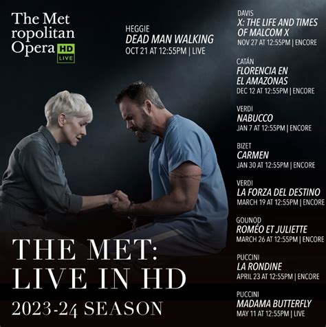 metropolitan opera hd schedule