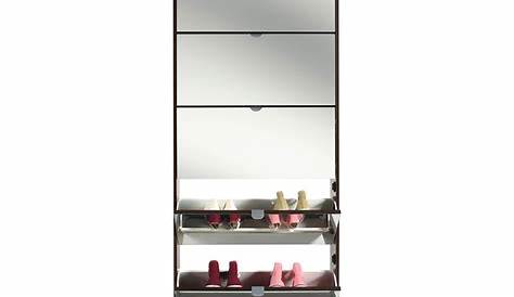 meuble chaussures miroir conforama Idées de Décoration