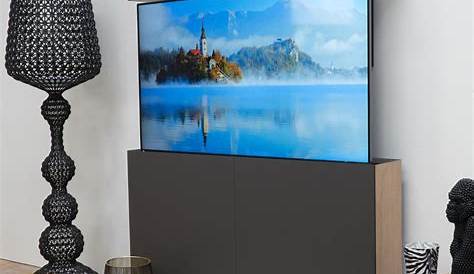 Meuble Avec Tv Retractable TV / Salon ALAMARA 160 Cm Effet Chêne