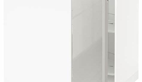 Meuble Bas Dangle Cuisine Ikea METOD Élément Angle+rgt Pivotant Blanc, Ringhult
