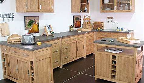 Meuble de cuisine bois brut Maison et meuble de maison