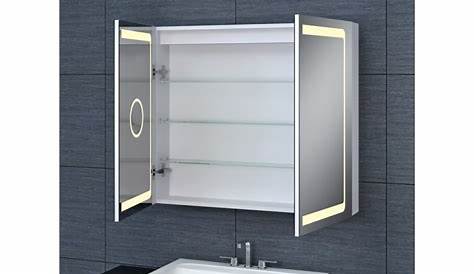 Armoire de toilette aluminium modèle 80 70 cm x 80 cm