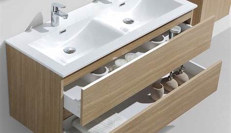 Meuble salle de bain design double vasque VERONA largeur