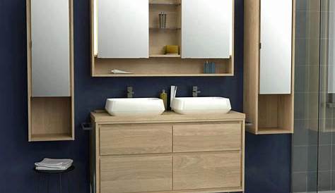 Meuble Haut Salle De Bain Contemporain 1 Porte Coloris