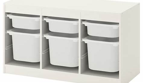 Meuble Rangement Ikea Trofast TROFAST Storage Combination With Boxes, White, 99x44x56 Cm