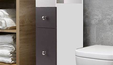 Meuble Rangement Wc But WC Sur Roulettes 2 Tiroirs Gris s