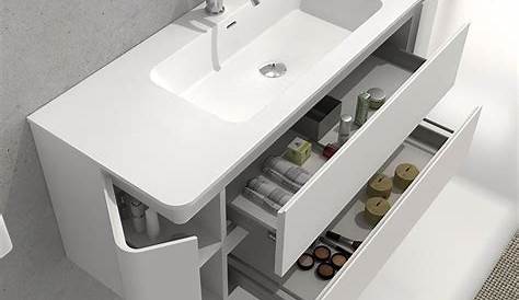 Meuble salle de bain design double vasque SIENA largeur