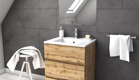 Meuble salle de bain design simple vasque SIENA largeur 60