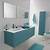 meuble salle de bain bleu vert