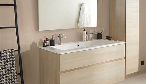 Castorama, Meuble de salle de bains frêne 120 cm Essential
