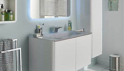 Armoire de salle de bains GoodHome Imandra blanc L.40 x H