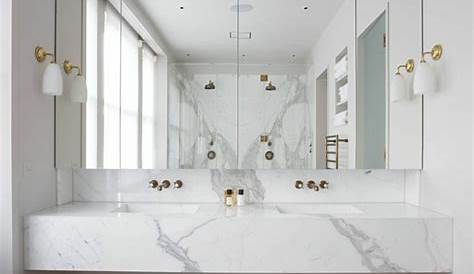 Carrelage salle de bain marbre blanc en 24 belles images