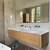 meuble salle de bain marbre et bois