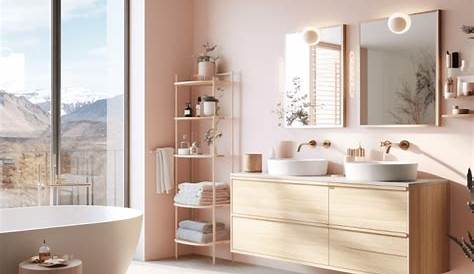 Meuble Salle De Bain Rose Poudre Poudré La Se Refait Une Beauté