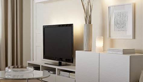 Meuble Salon Blanc Laque Ikea Tv Maison Et Mobilier D'intérieur