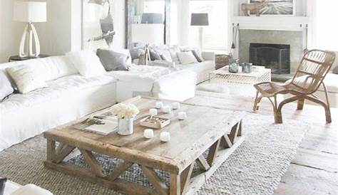 Salon meuble tv blanc et bois clair comforium