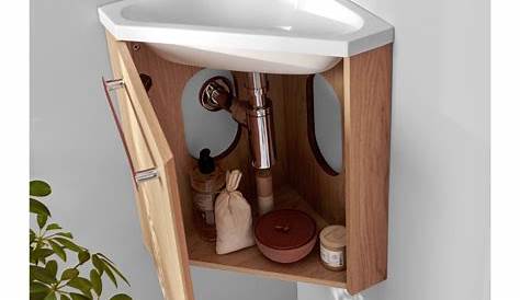 Meuble d'angle lave main wc verandastyledevie.fr