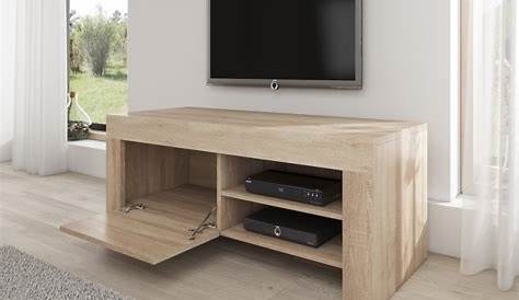 Meuble Tv 120 Cm Conforama Petit Blanc Laqué Design Elma Vente De