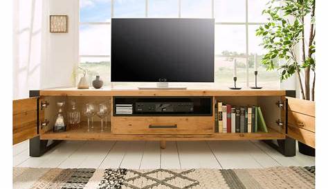 meuble tv bois 200 cm