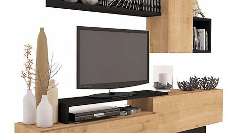 Acheter votre meuble tv bas contemporain avec 2 colonnes