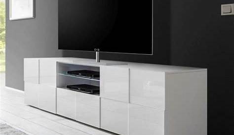 Meuble Tv Blanc Hauteur 60 Cm Nexera TV ("), , Collection Blvd White