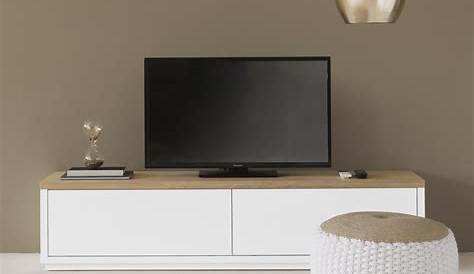 Meuble Tv But Blanc TV Modulable Bois Laqué Oracle LesTendances.fr