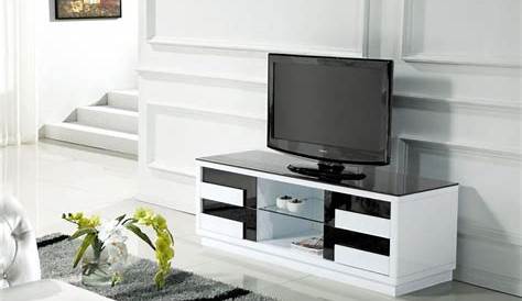 meuble tv design noir et blanc 15 Idées de Décoration