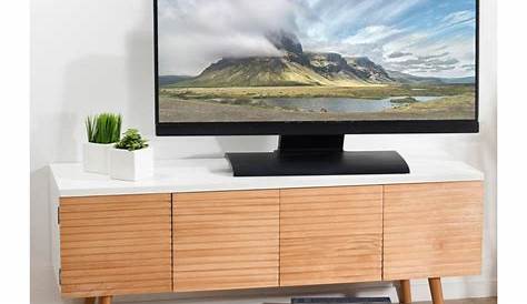 Meuble tv design scandinave 1 tiroir en métal noir et