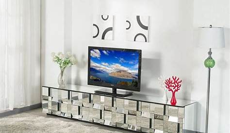 Meuble tv effet miroir 3 tiroirs Achat / Vente meuble tv